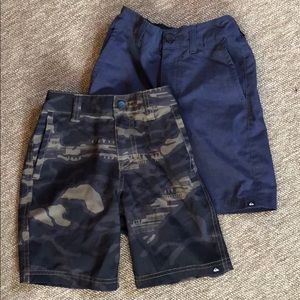 Two pairs of Quiksilver Amphibian Shorts Size 4/s